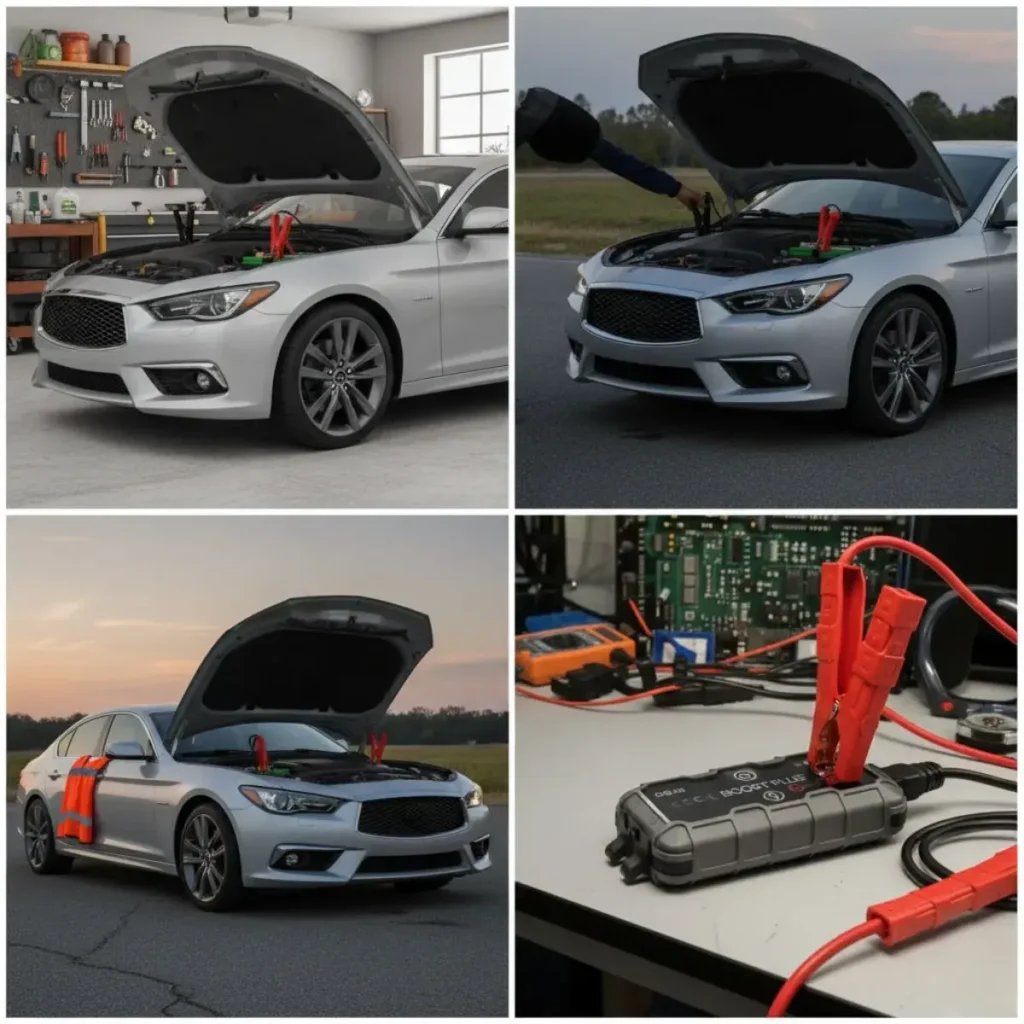 Cranks the engine without a second car