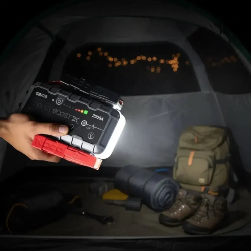 Doubles as a power bank and a work light