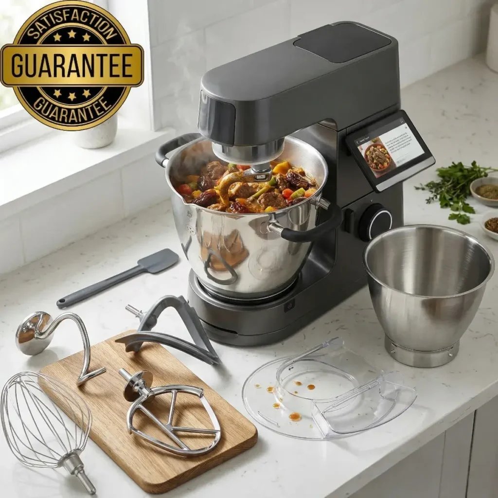It does the mixing while you do everything else
